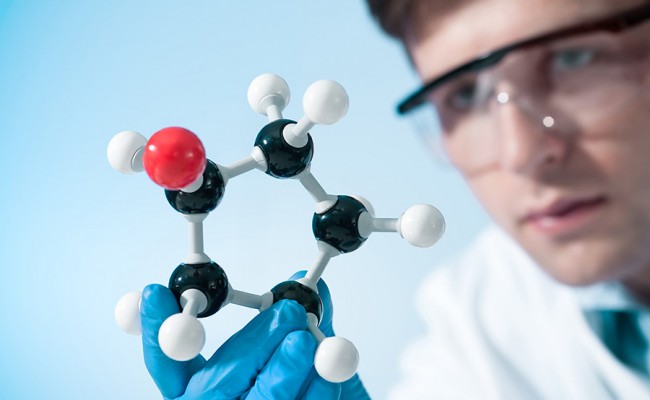 scientist working at the laboratory